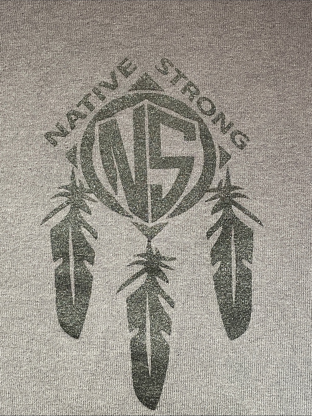 Native American Native Strong message t shirt